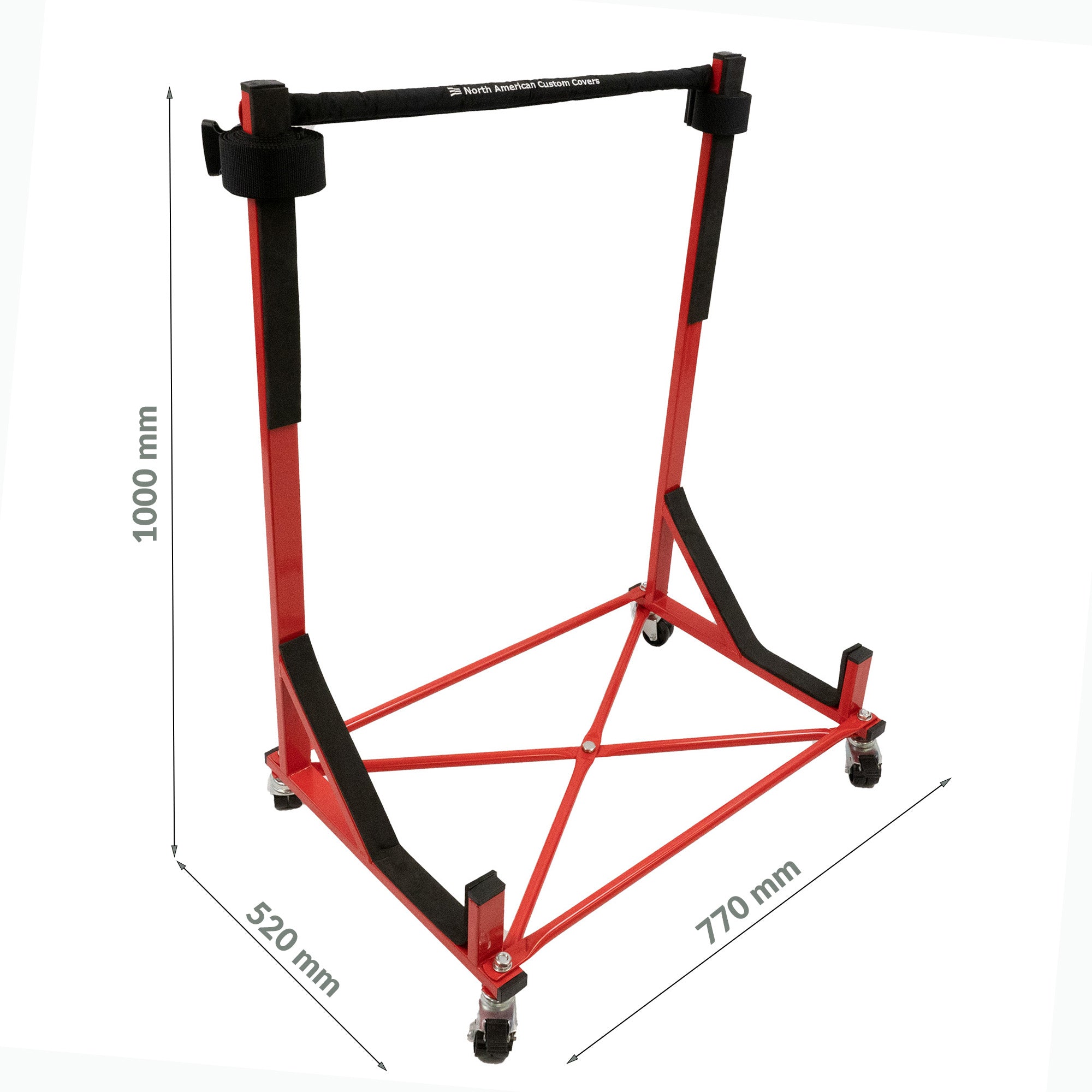 Mercedes W113 PAGODA Heavy-duty Hardtop Stand Trolley Cart Rack with Securing Harness and Hard Top Dust Cover (Various Options)