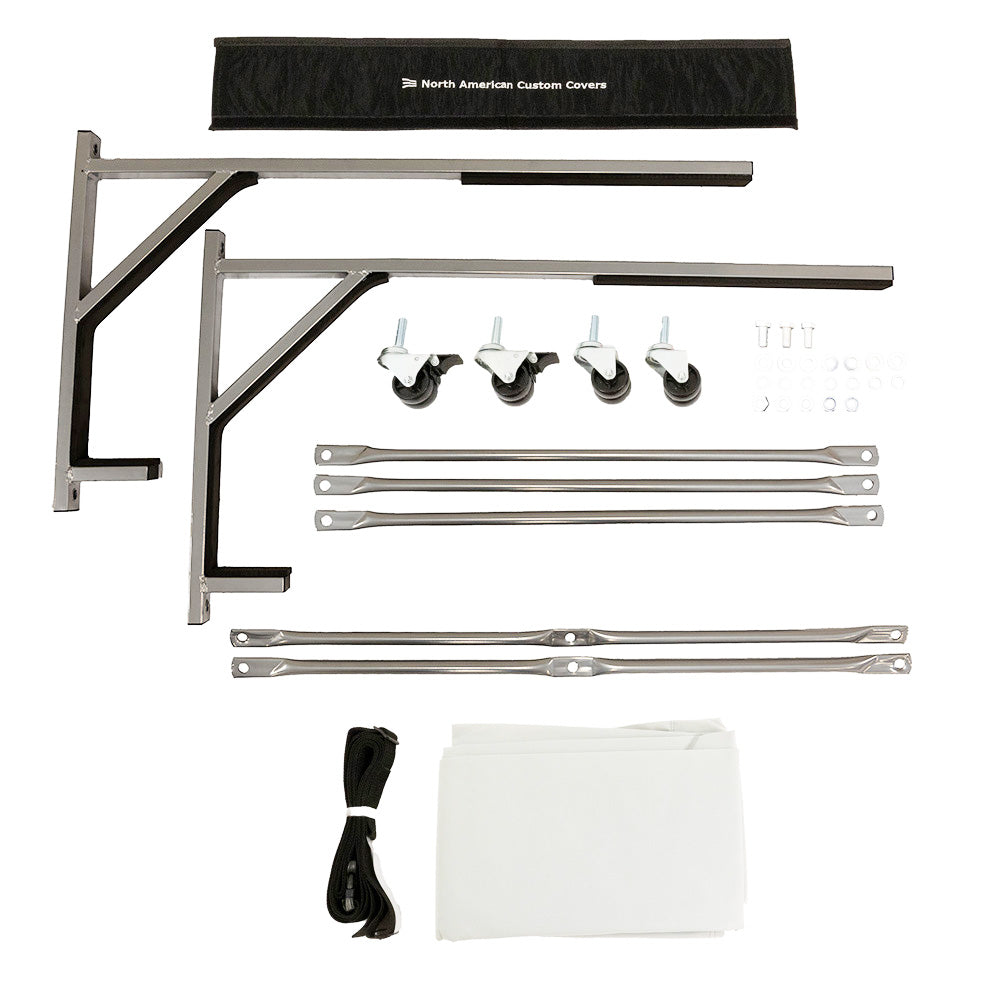 Alfa Romeo Spider Heavy-duty Hardtop Stand Trolley Cart Rack with Securing Harness and Dust Cover (Various Options)