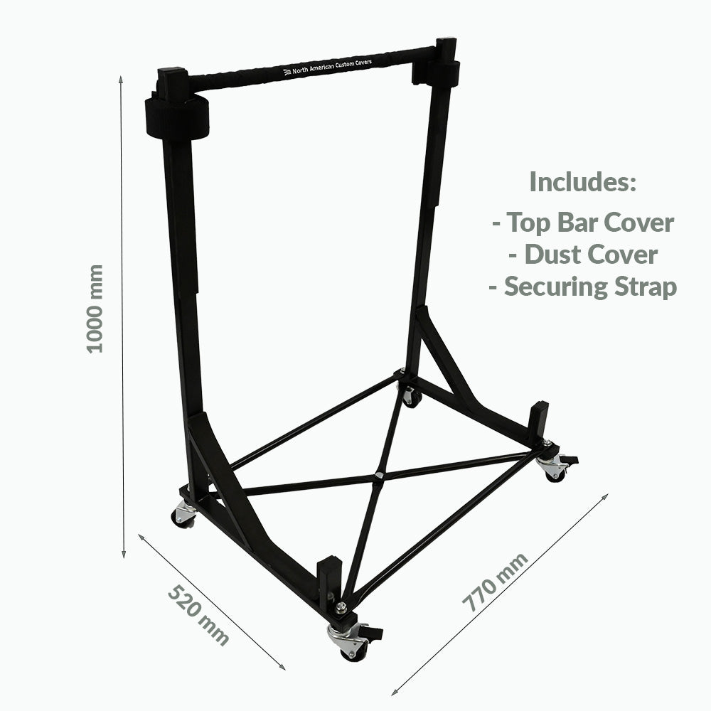 Mercedes W113 PAGODA Heavy-duty Hardtop Stand Trolley Cart Rack with Securing Harness and Hard Top Dust Cover (Various Options)