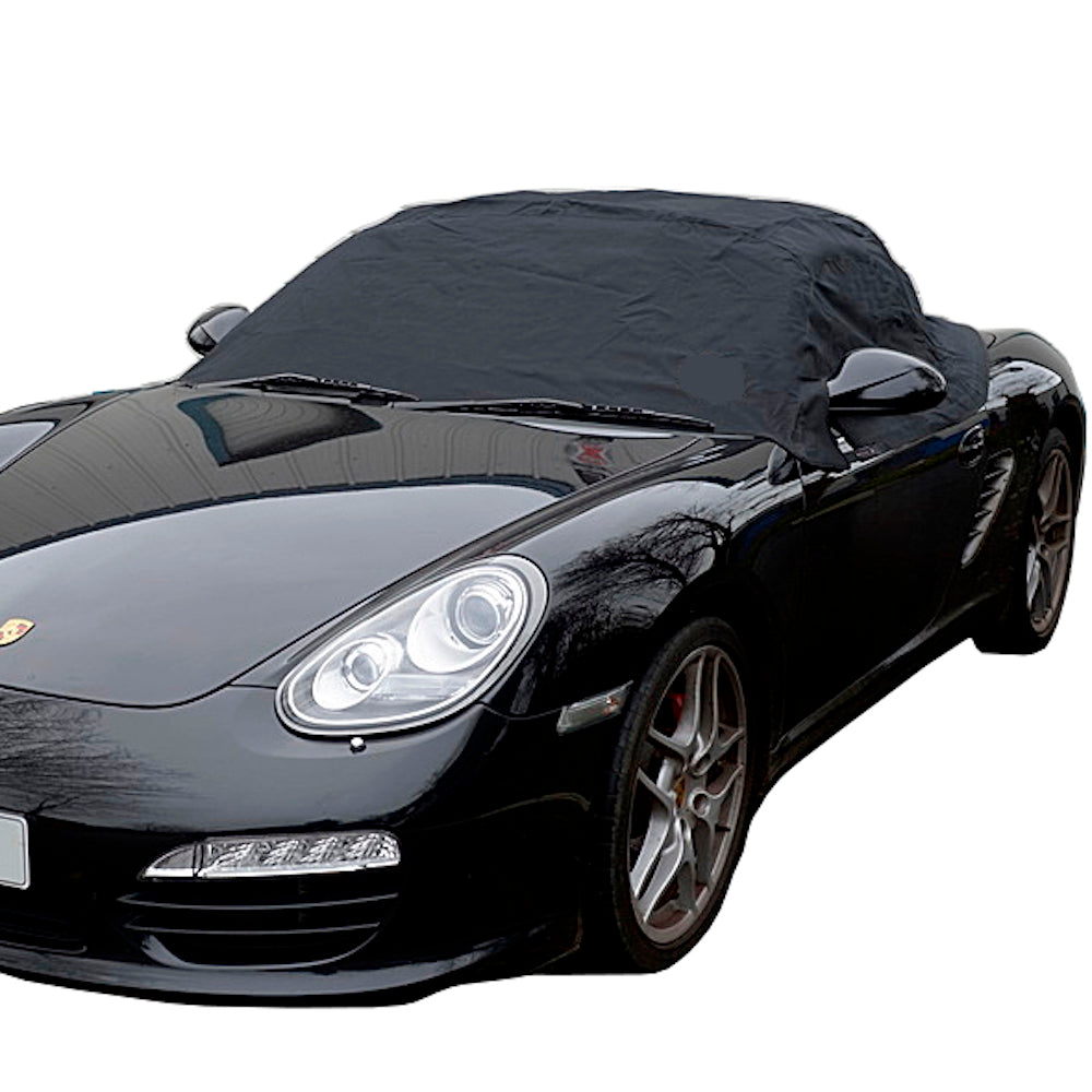 Demi-couverture de protection de toit souple pour Porsche Boxster 986 - 1997 à 2004 (145) - NOIR