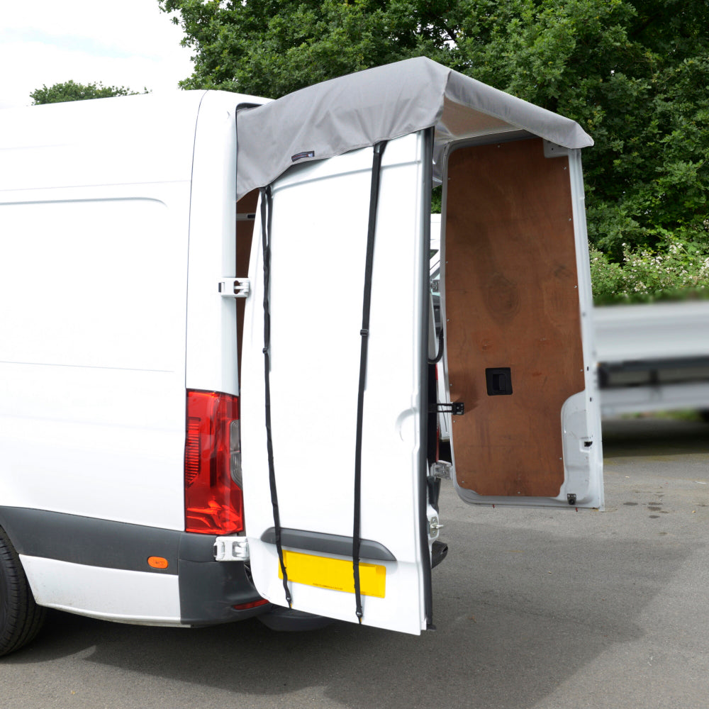 Barn Door Awning Cover for the Mercedes Sprinter