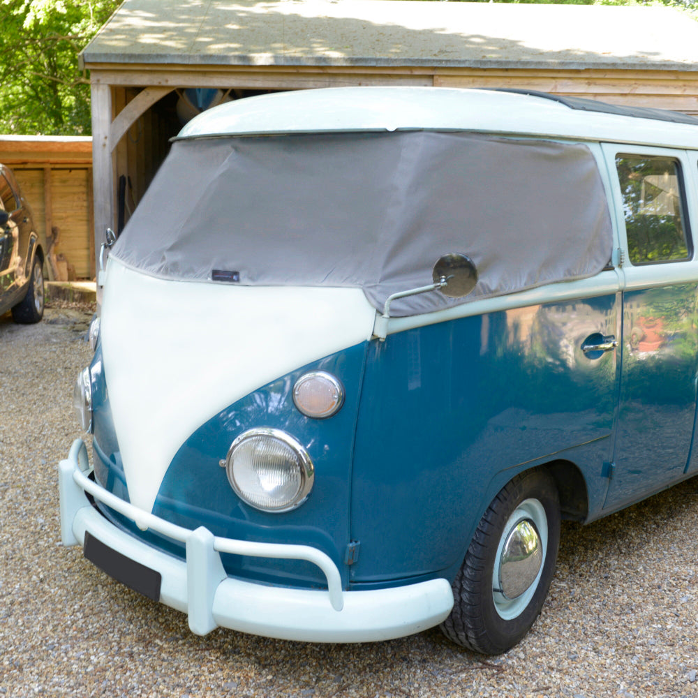 Screen Wrap Frost Cover for VW Bus Camper Van (T1 Split Window) - GREY- 1950 to 1967 SW421G