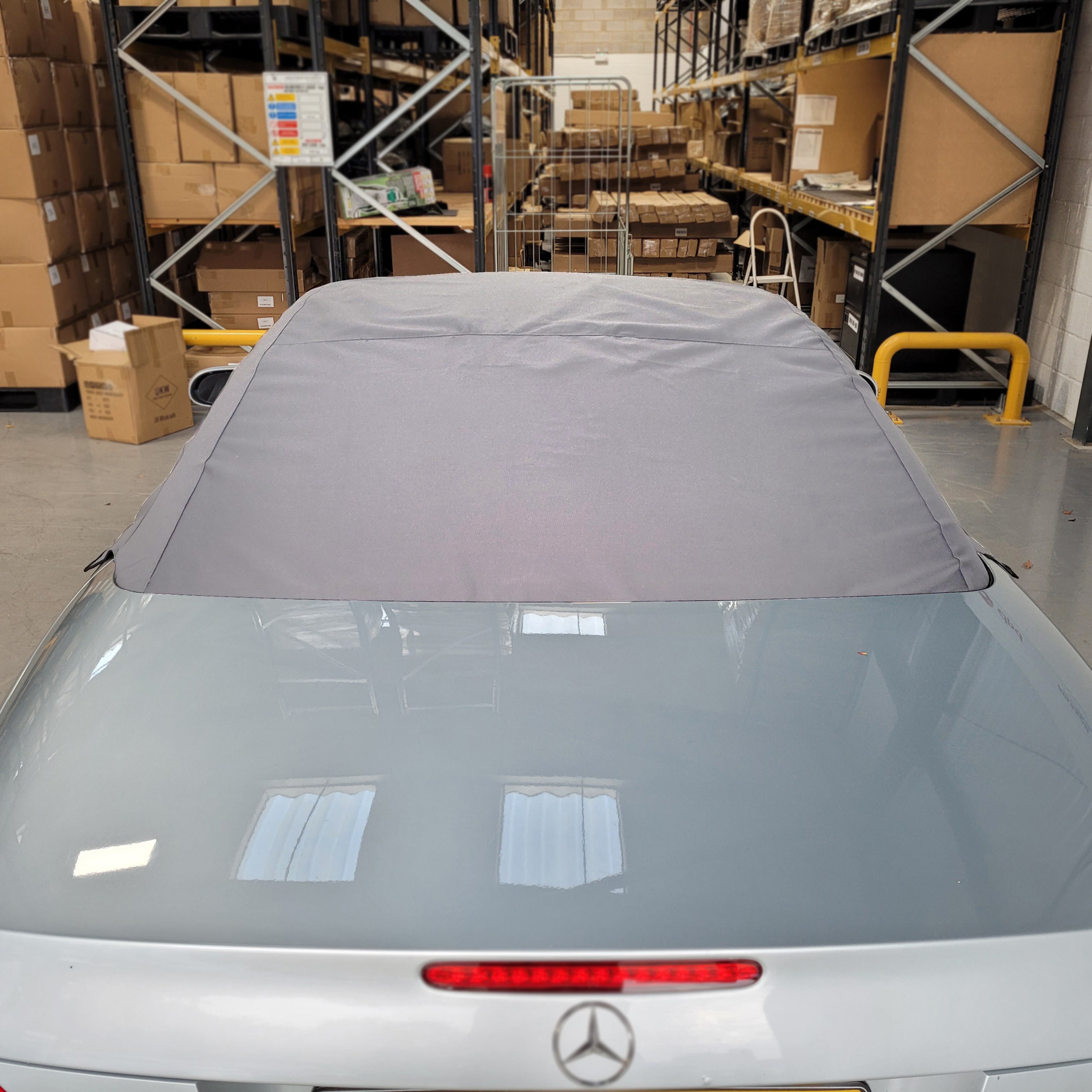 Demi-couverture de protection de toit rigide pour Mercedes SL (Classe SL)  R230 - 2001 à 2011 (579) - NOIR